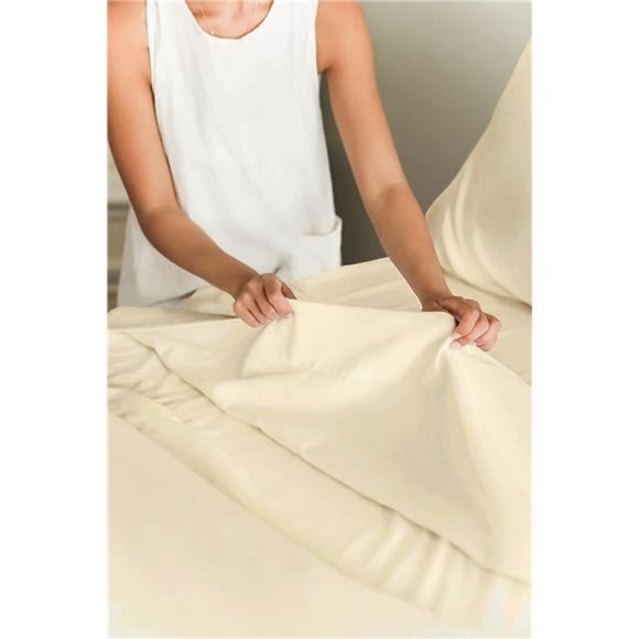 4 Pcs Sheet Set Breathable Cooling Hotel Luxury Extra Soft Deep Pockets Easy Fit - Picture 4 of 6